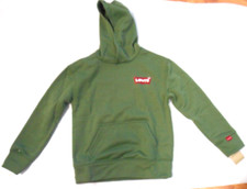 Boys Levi's 44 Green Long Sleeve Hoodie Pullover Sizes Small - Large