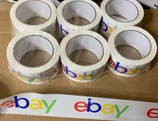 EBAY 6 ROLLS PACKING SHIPPING SUPPLIES 75 YARDS x 2" BRAND NEW NIP FREE SHIPPING