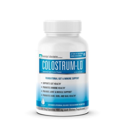Colostrum-LD 480 mg Capsules with Proprietary Liposomal Delivery (LD)