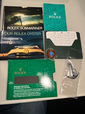 Rolex Submariner Booklet Set  1988 englische  Ausgabe 8 teilig incl. SUB Anker