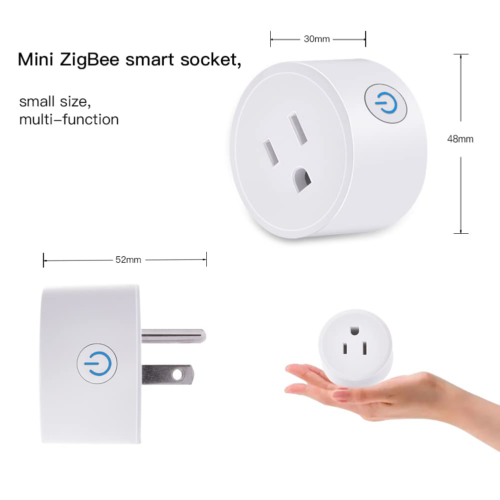 2PCS Zigbee Smart Plug Compatible with Alexa Echo Dot Smartthings Hub Works  with