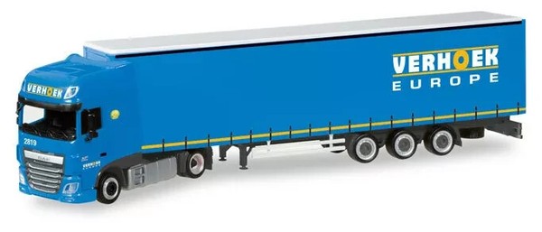 "Herpa 308229 Daf Xf Ssc Lowliner-Sattelzug \"Verhoek\" (Nl) 1:87 Neu Ovp"-image