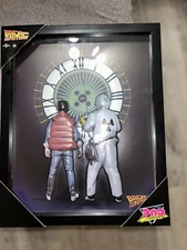 Pop creations Back To The Future Framed. New Size 12x15” Ready To Hang.