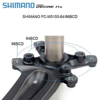 SHIMANO DEORE FC M5100 Crankset 11S MTB Crankset 34/36T SHIMANO DEORE FC M5100 Crankset 11S MTB Crankset 34/36T
