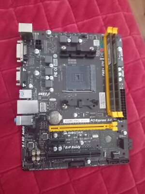 Mainboard Biostar A68MD Pro + 2x 4Gb 1333mhz DDR3 RAM - Siehe Beschreibung