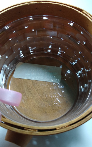 Longaberger Basket 2006 HOH pink Heart HOPE tie on plastic liner natural USA - Picture 7 of 11