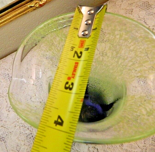 Vintage MCM Art Glass Vase Blue Purple Green Speckled Flared Tulip Teleflora 8” - Picture 6 of 8