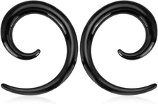 Pair Ear Gauges Kit Taper Plugs Stretching Set  Ear Piercing Gauge