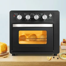 25L Air Fryer Oven Simple Deluxe Toaster Oven Air Fryer Combo 6 Accessories New.