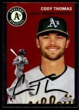 2023 Topps Chrome Platinum Anniversary #104 Cody Thomas Rookie A28 Oakland