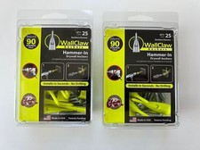25 Pack - Lot of 2 Wallclaw Hammer In Drywall Anchors - Hangs up to 125lbs
