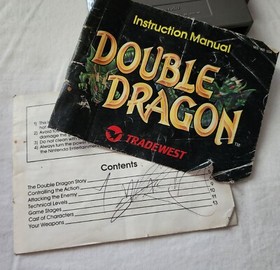 Double Dragon 1 Nintendo NES Original Game - Manual - Sleeve - Hard Case