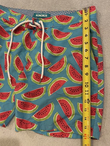 Bonobos Swim Trunks Shorts Mens M 31 32 Watermelon Print Blue Beach Gear - Bild 2 von 6