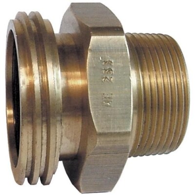MEC ME233 2-1/4'' Male ACME X 1-1/4'' MPT Brass Adapter Fitting