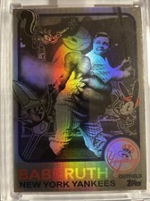 Topps Project 70 Card 736 - 1973 Babe Ruth by Greg CRAOLA Simkins FOIL 11/70