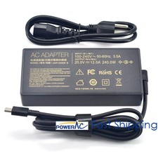 240W Charger Adapter for ASUS ROG Zephyrus G14 G16 2025 2024 Rectangle Tip