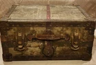 WW1 US Military Supply Co. American Expeditionary Forces Steamer Trunk Suitcase