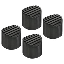 4Pcs 60mm ID Rubber Telescopic Ladder Non-Slip Feet Mat Pad Cover Cushion Black
