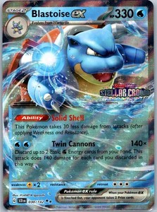 Blastoise ex (Stellar Crown Stamp) 030/142