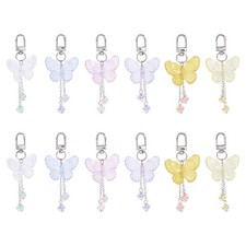 Keychain Charms Clip On Charms Cute Aesthetic Key Holders Purse Charm Butterfly