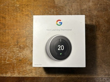 Nest Thermostat 3rd Gen Stainless Steel T3028GB with Heatlink