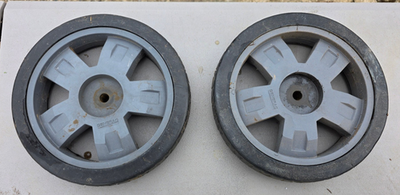 #ad #ad 26HH13 WHEELS FROM GENERAC PRESSURE WASHER 9 7 8quot; X 1 3 4quot; X 1 2quot; GOOD COND $8.96