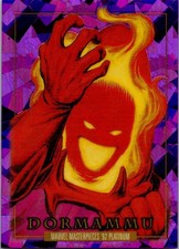 2024 SkyBox Marvel Masterpieces '92 Platinum Purple Crystals #27 Dormammu