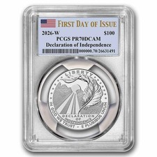 2026-W 1 oz Proof Platinum Eagle PR-70 PCGS (First Day of Issue) 3561.49 per troy oz
