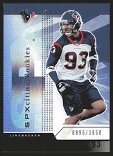 2004 SPx #109 Jason Babin #/1650 SN,RC