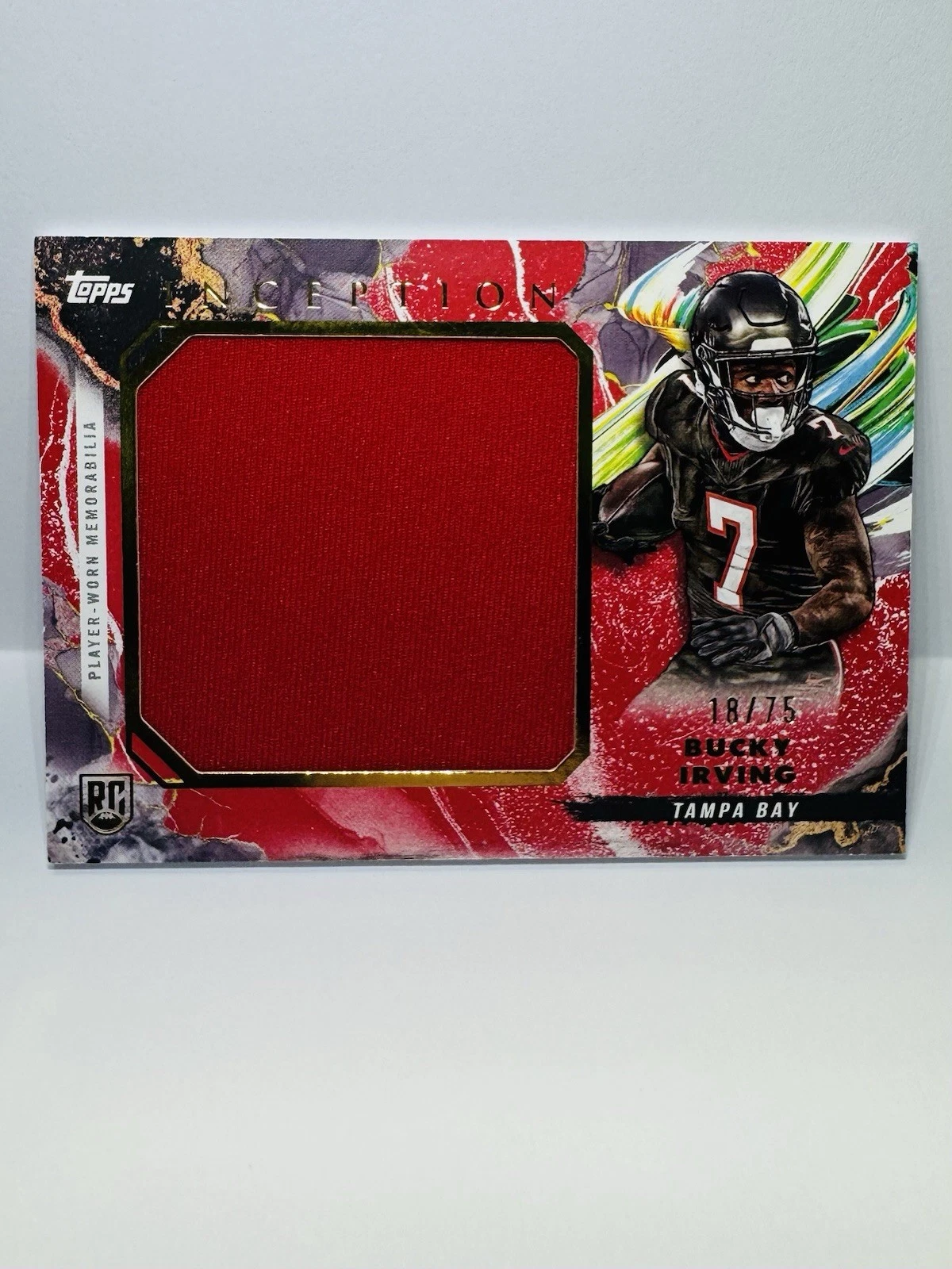 Bucky Irving Topps Inception Rookie Jumbo Relics #RJRBI Base