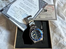 Tudor Royal Marine Ocean Diver Vintage Aged Blue Watch Used 6