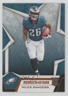 2019 Panini Rookies & Stars Rookies Orange 91/99 Miles Sanders #111 RC l5w