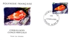 SEA SHELLS MARINE LIFE 1996 FRENCH POLYNESIA 3 FDC