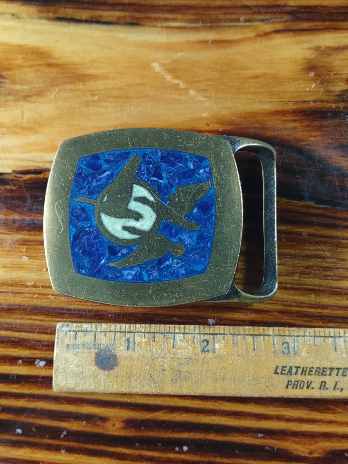 Migration Geese Ducks Solid Brass Inlay Chip 1978… - image 8