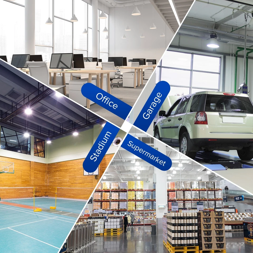 SANSI 8000LM LED Light Bulb Bright 500W Equiv. 5000K Daylight BR40 Garage Office - Image 2 of 4