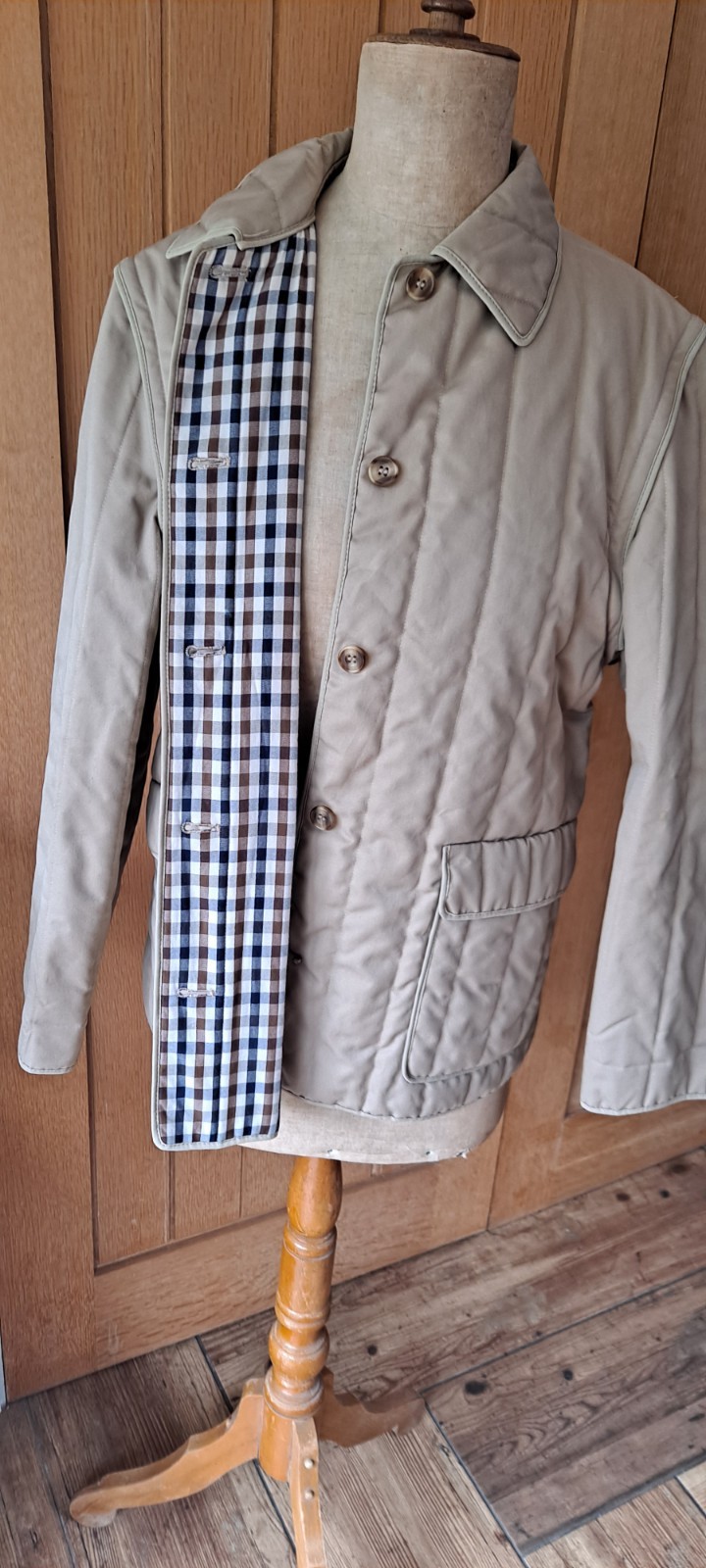 Vintage 80's Aquascutum Womens UK 12-14 2 in 1 quilted jacket/gilet image 2