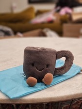 Jellycat Amuseables Coffee Cup Small Plush Toy Authentic A6COFC NWT NEW Dustbag