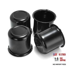 4Pcs 3.19inch Aluminum Trailer Wheel Center Cap Push Through 3.19" Bore 3.14"
