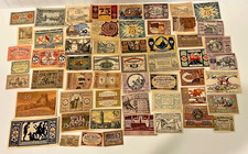 Vintatge Collection of German Inflation Currency used after WW1  lot of 56 notes