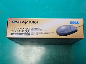 Sega Saturn Shuttle Mouse Gray HSS-0102 Box Manual Tested