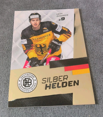 DEL Playercards Leon Gawanke Silber Helden 23/24 2023/2024