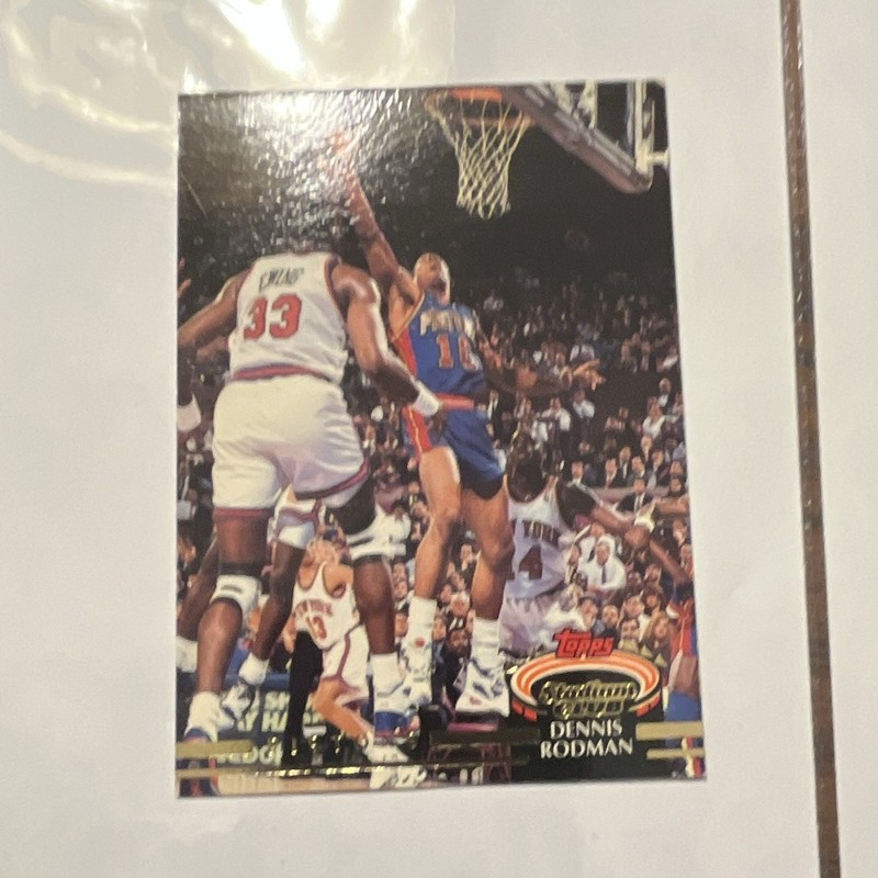 Topps Stadium Club 1992-93 Dennis Rodman Detroit Pistons #314 Basketball Card