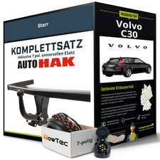 Für VOLVO C30 Typ 533 Anhängerkupplung starr +eSatz 7pol uni 10.2006-jetzt NEU