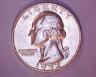 1952-D WASHINGTON QUARTER  BU **502-6