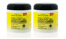 Jamaican Mango Lime Frizz Control Jar Hair Styling Locking Gel, 6 Oz 2 pk