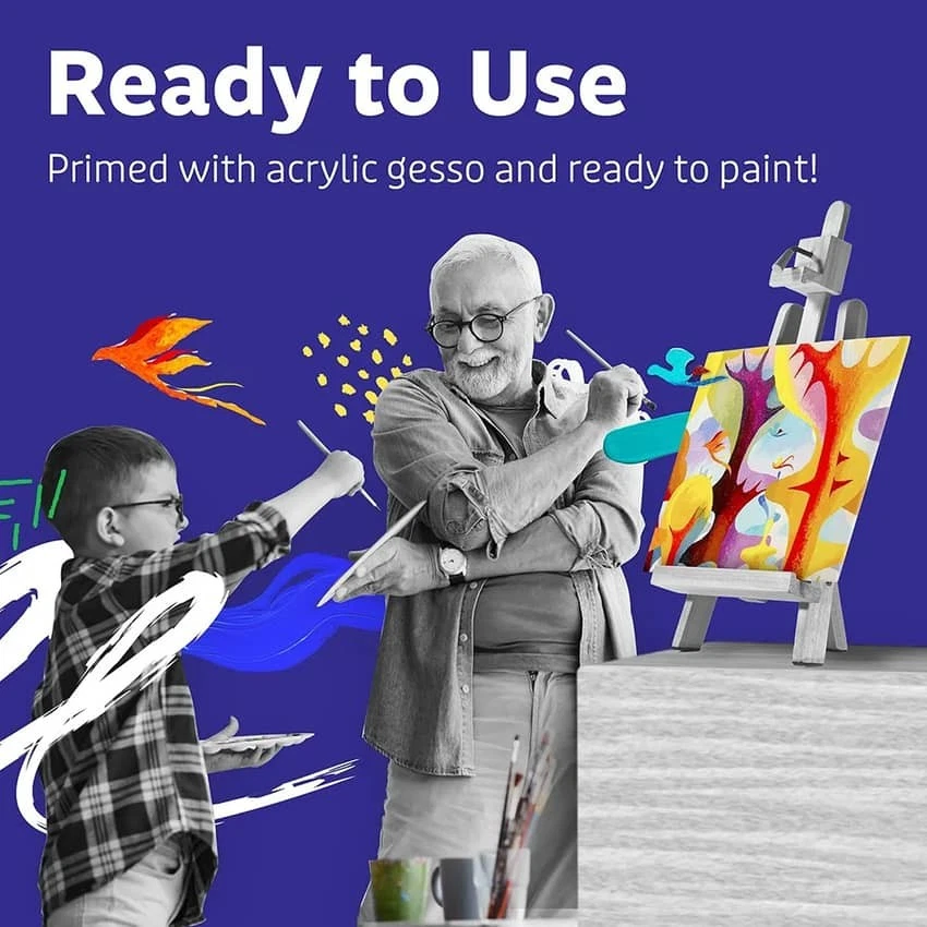 Artlicious Canvases for Painting - Pack of 30, 8 x 10 Inch Blank White Canvas - Image 4 of 4