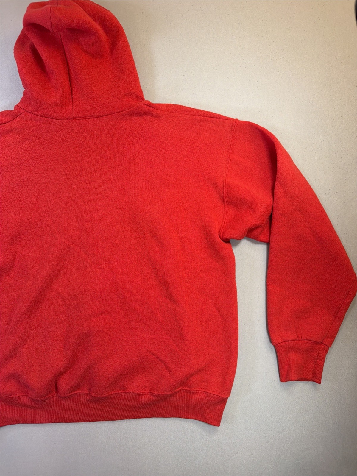 Vtg 90s Nike Center Swoosh Hoodie Red Fruit of the Loom Tag Made in USA XL Rare image 10