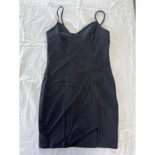 Wearever Little Black Dress Womens Large Spaghetti Strap Fitted Bodycon