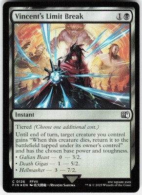 Vincent's Limit Break Common FINAL FANTASY Magic: The Gathering Foil Near Mint