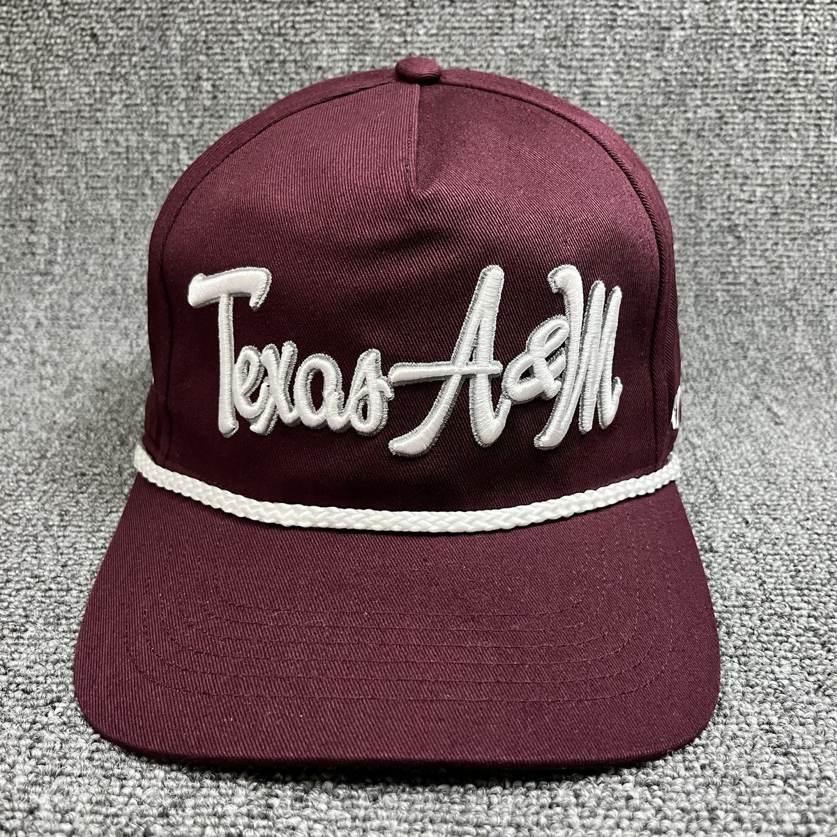Texas A&M Aggies '47 Brand Overhand Script Hitch Rope Hat Maroon Snapback Cap